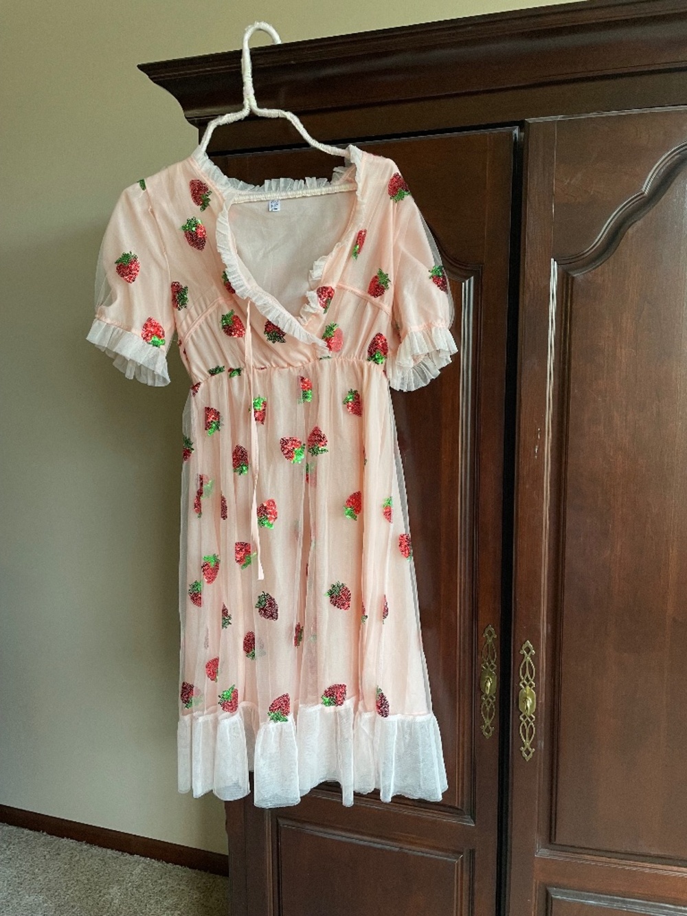 Tulle strawberry dress